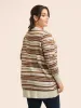 Striped Kimono Collar Pocket Cardigan sold by Bloomchic