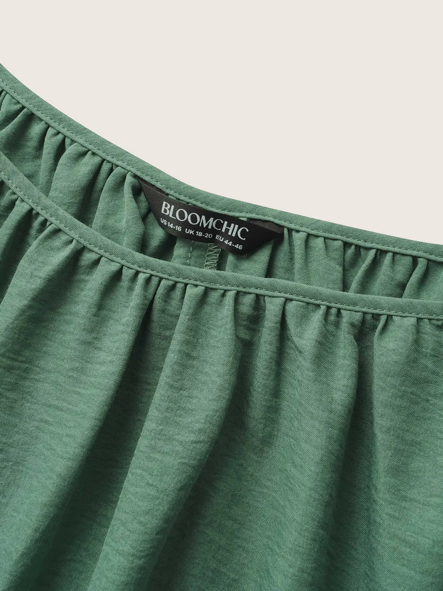 Solid Textured Dolman Sleeve Loose Fit Dress sold by Bloomchic product image thumbnail 5