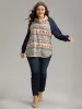 Christmas Graphic Turtle Neck Raglan Sleeve Sweatshirt sold by Bloomchic
