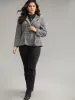 Plaid Suit Collar Button Up Blazer sold by Bloomchic
