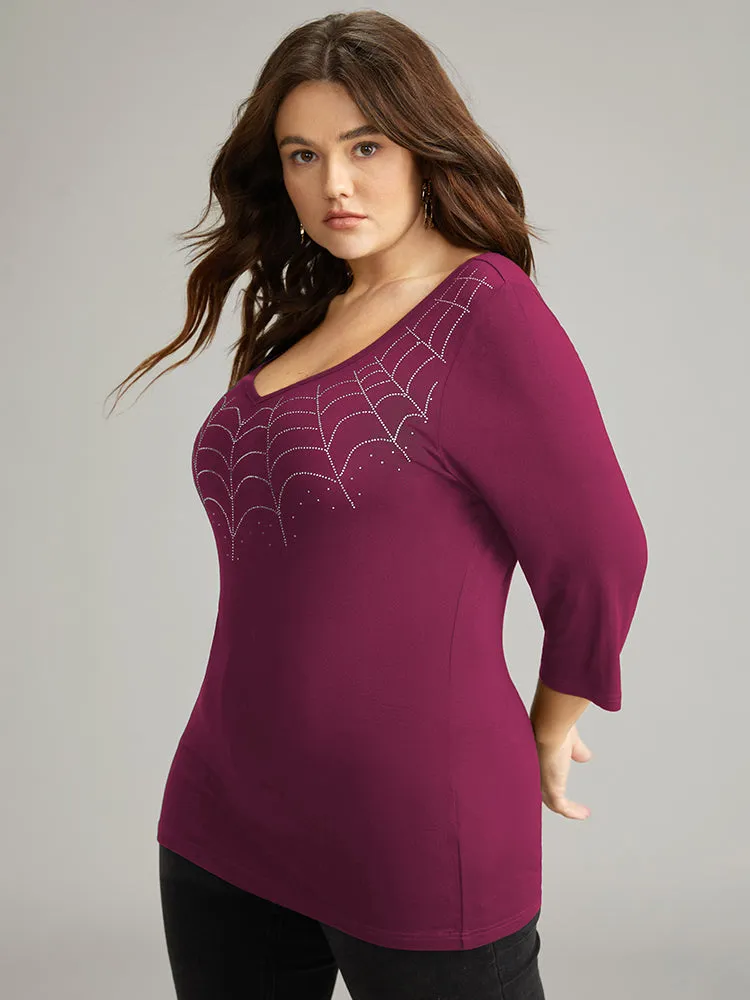 Supersoft Essentials Halloween Graphic Rhinestone T-shirt sold by Bloomchic product image thumbnail 2