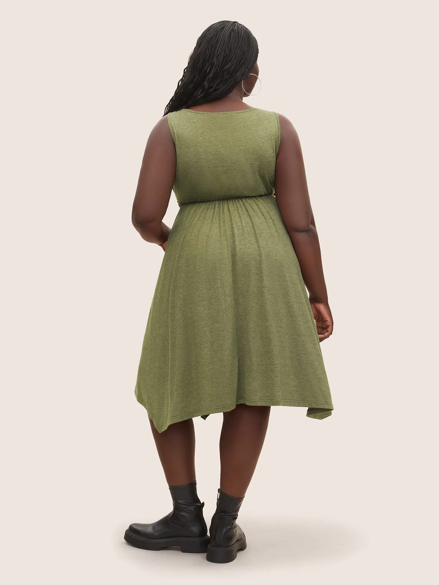 Supersoft Essentials Twist Front Ruched Dress sold by Bloomchic product image thumbnail 3
