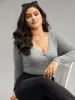 Supersoft Essentials Rib Knit Button Up Bodysuit sold by Bloomchic