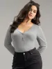 Supersoft Essentials Rib Knit Button Up Bodysuit sold by Bloomchic