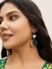 Geometric Leaf Drop Earrings sold by Bloomchic
