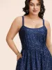 Ombre Glitter Mesh Cami Midi Dress sold by Bloomchic
