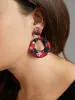 Christmas Snowflake 925 Silver Needle Hoop Earrings sold by Bloomchic