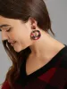 Christmas Snowflake 925 Silver Needle Hoop Earrings sold by Bloomchic