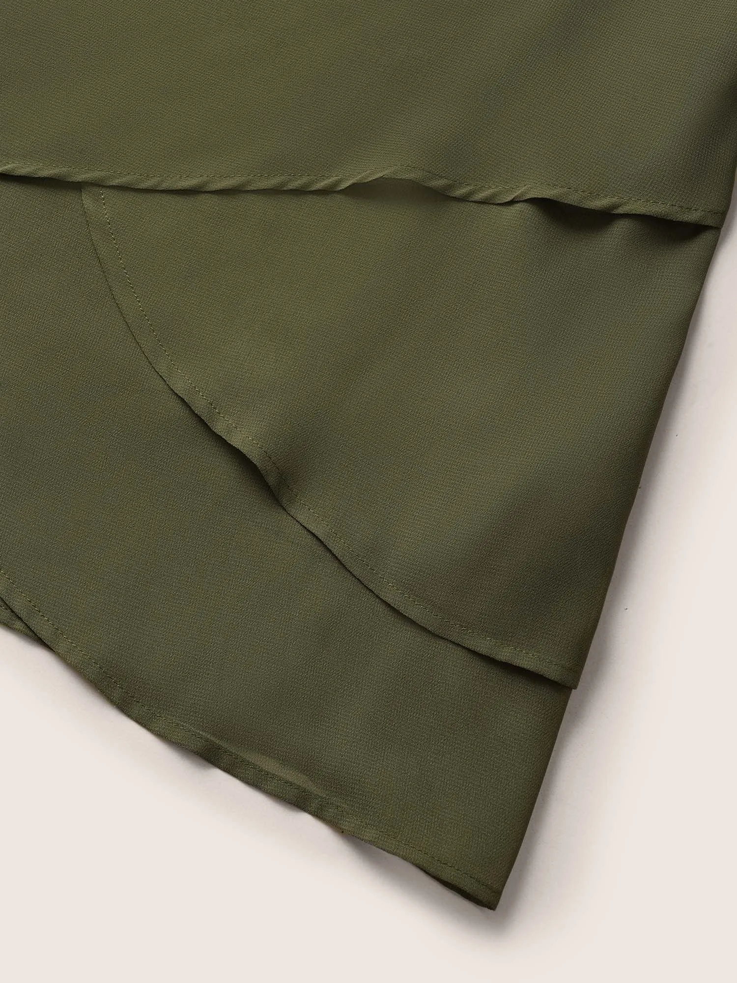 Solid Keyhole Tiered Hem Tank Top sold by Bloomchic product image thumbnail 5