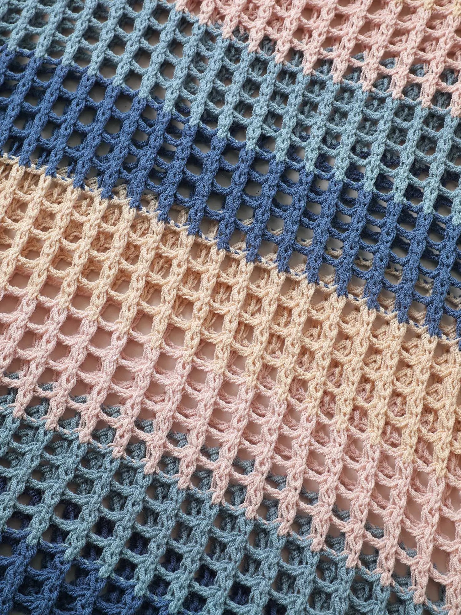 Colorblock Contrast Cut Out Mesh Swim Cover Up sold by Bloomchic product image thumbnail 5