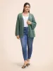 Cotton Texture Cut Out Bell Sleeve Cardigan sold by Bloomchic