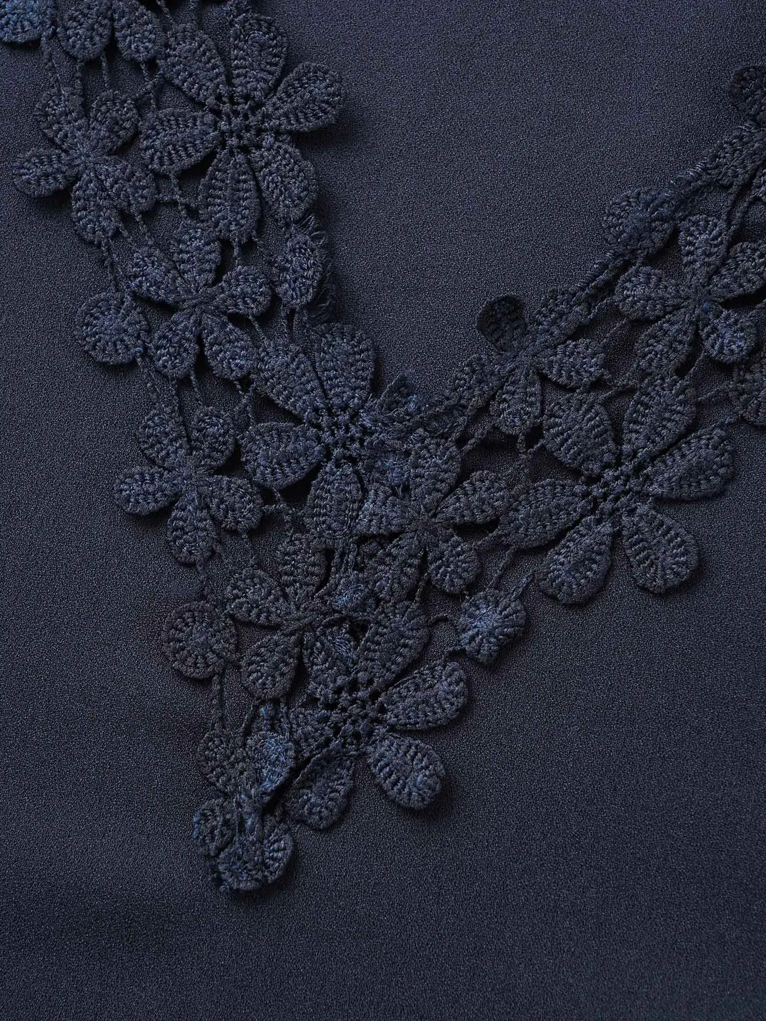 Solid V Neck Woven Ribbon Blouse sold by Bloomchic product image thumbnail 5