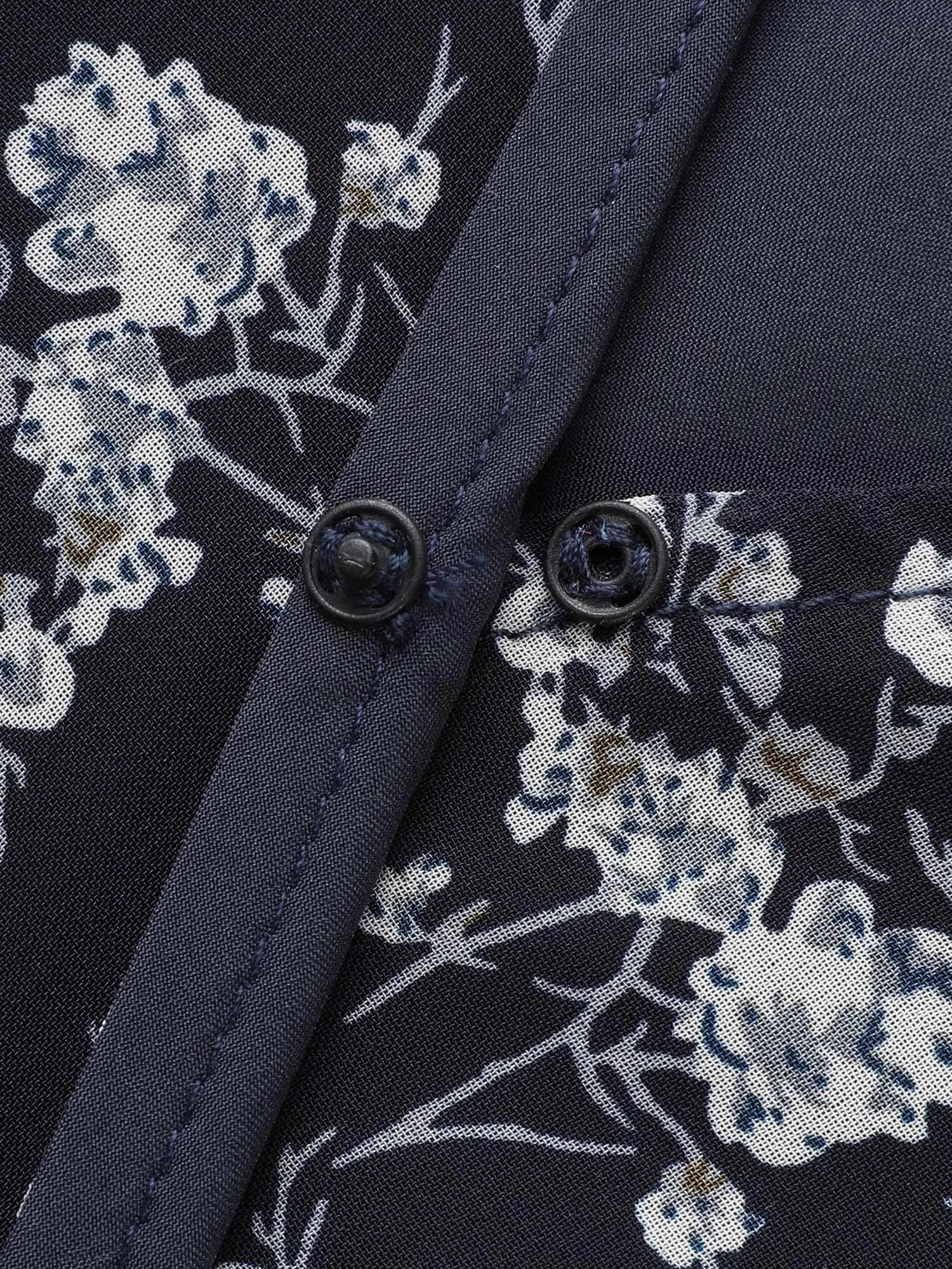 Floral Overlap Collar Lantern Sleeve Blouse sold by Bloomchic product image thumbnail 5