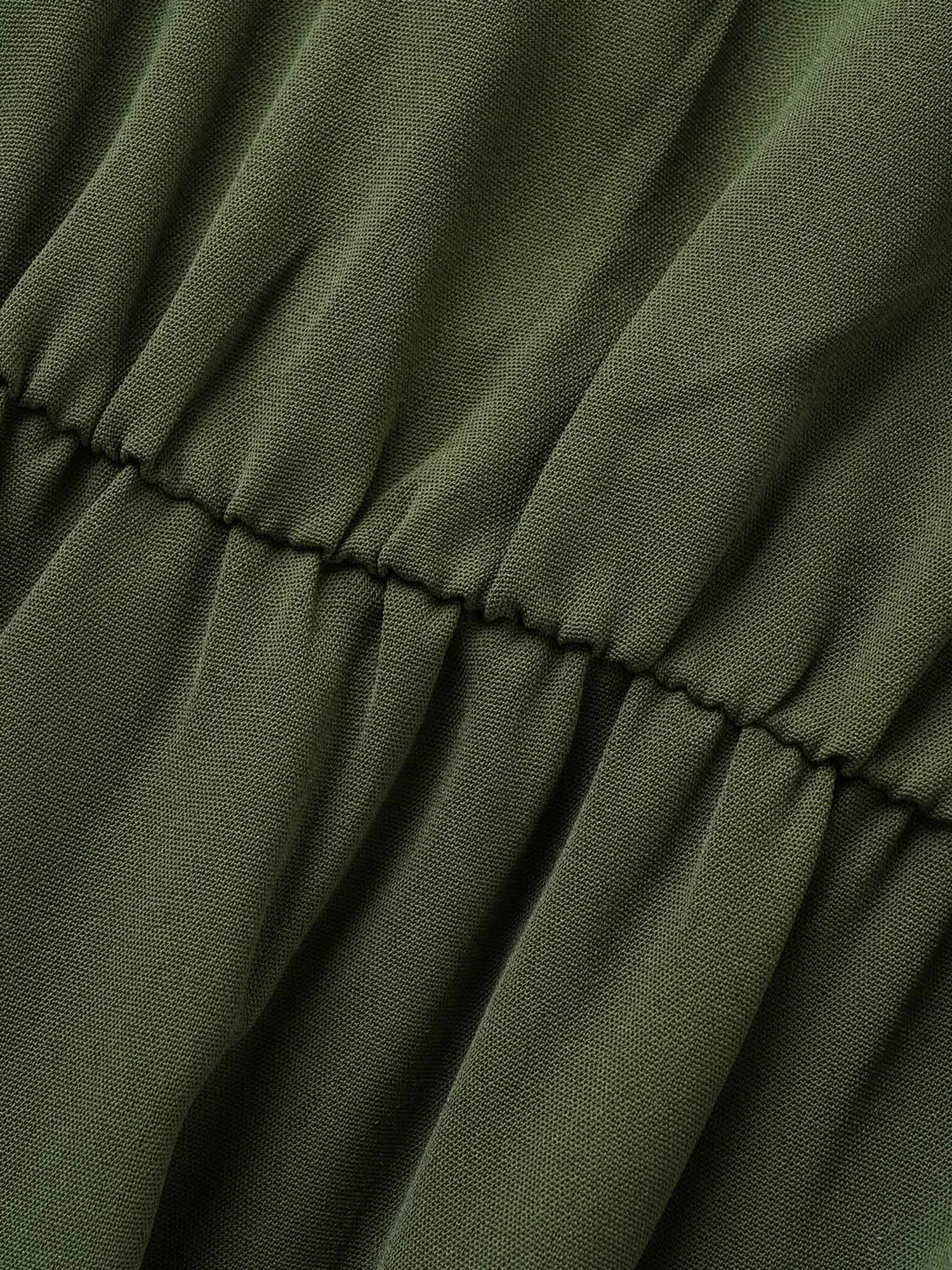 Texture Patchwork See Through Raglan Sleeve Dress sold by Bloomchic product image thumbnail 5