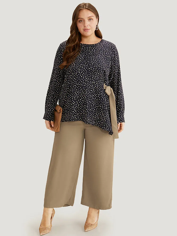 Solid Plicated Detail Woven Pants sold by Bloomchic product image thumbnail 2