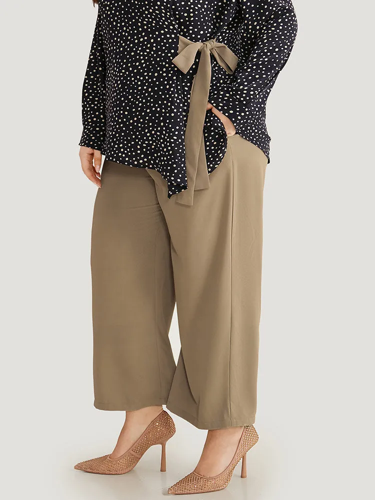 Solid Plicated Detail Woven Pants sold by Bloomchic product image thumbnail 4