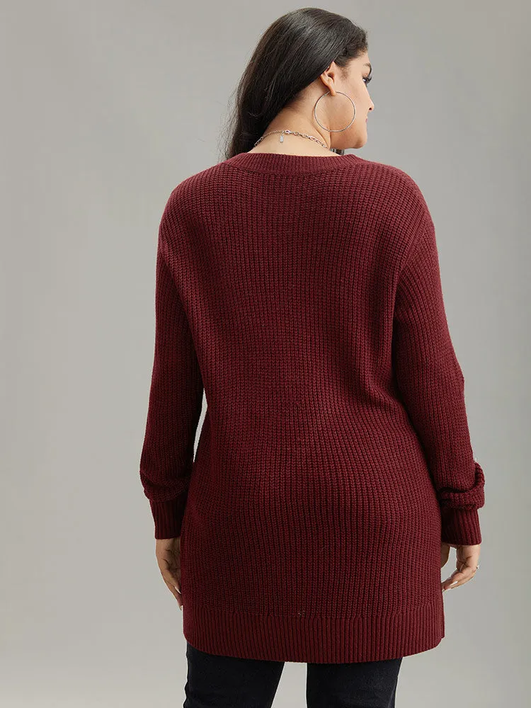 Plants Embroidered Plisse Elastic Cuffs Pullover sold by Bloomchic product image thumbnail 2