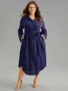 Graphic Jacquard Shirt Collar Belted Dress sold by Bloomchic