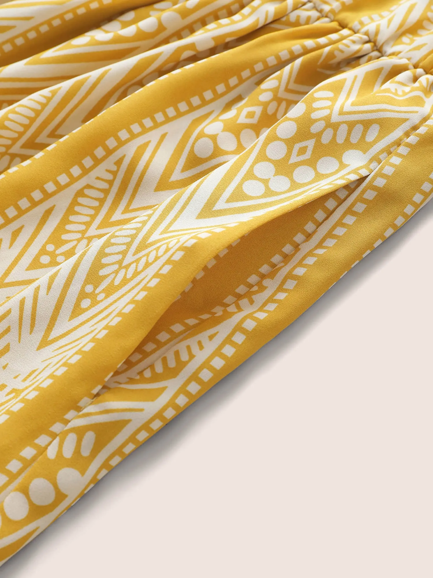 Bandana Geometric Notched Cut Out Dress sold by Bloomchic product image thumbnail 5