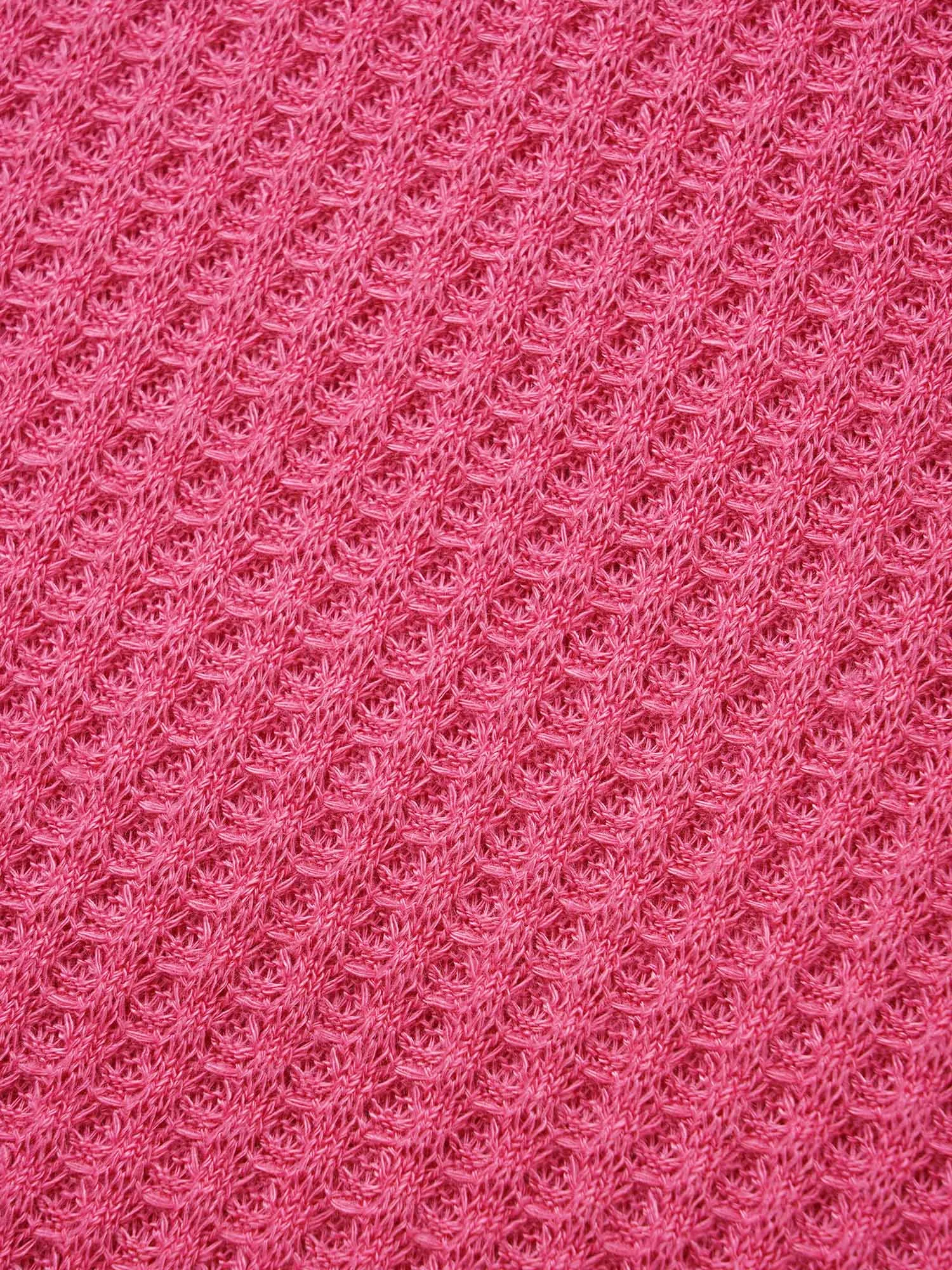 Crew Neck Waffle Knit Contrast Trim T-shirt sold by Bloomchic product image thumbnail 5