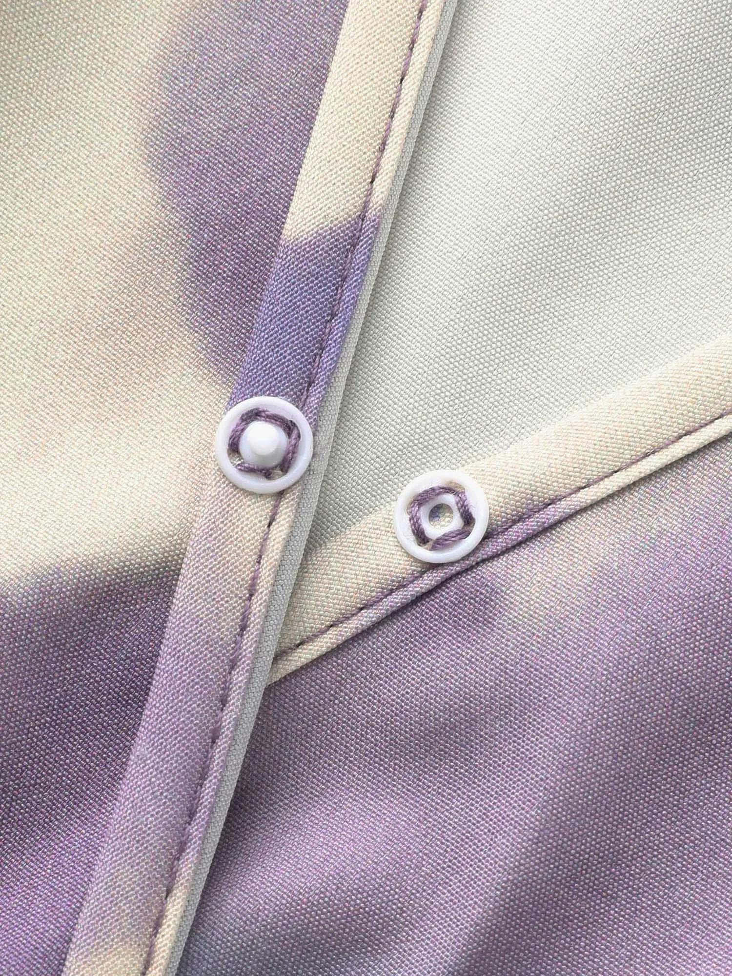 Brush Print Overlap Collar Ruffles Shirred Dress sold by Bloomchic product image thumbnail 5