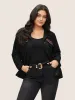 Patchwork Embroidered Flap Detail Jacket sold by Bloomchic