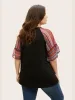 Boho Print Patchwork Raglan Sleeve T-shirt sold by Bloomchic
