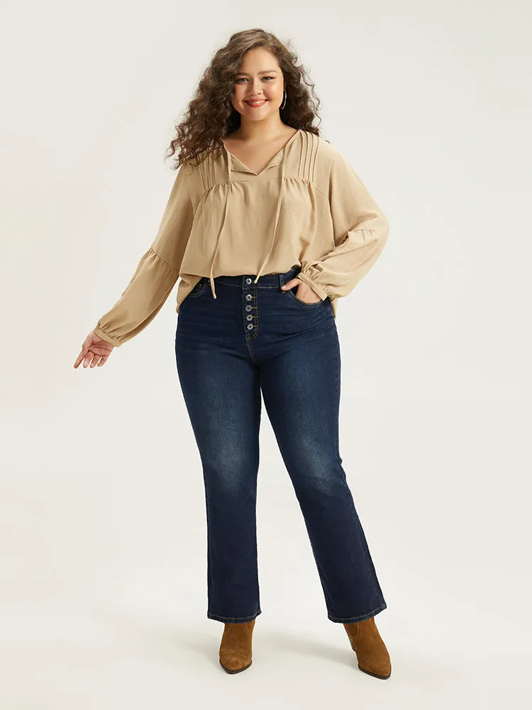 Straight Leg Button Fly Pocket Jeans sold by Bloomchic product image thumbnail 3