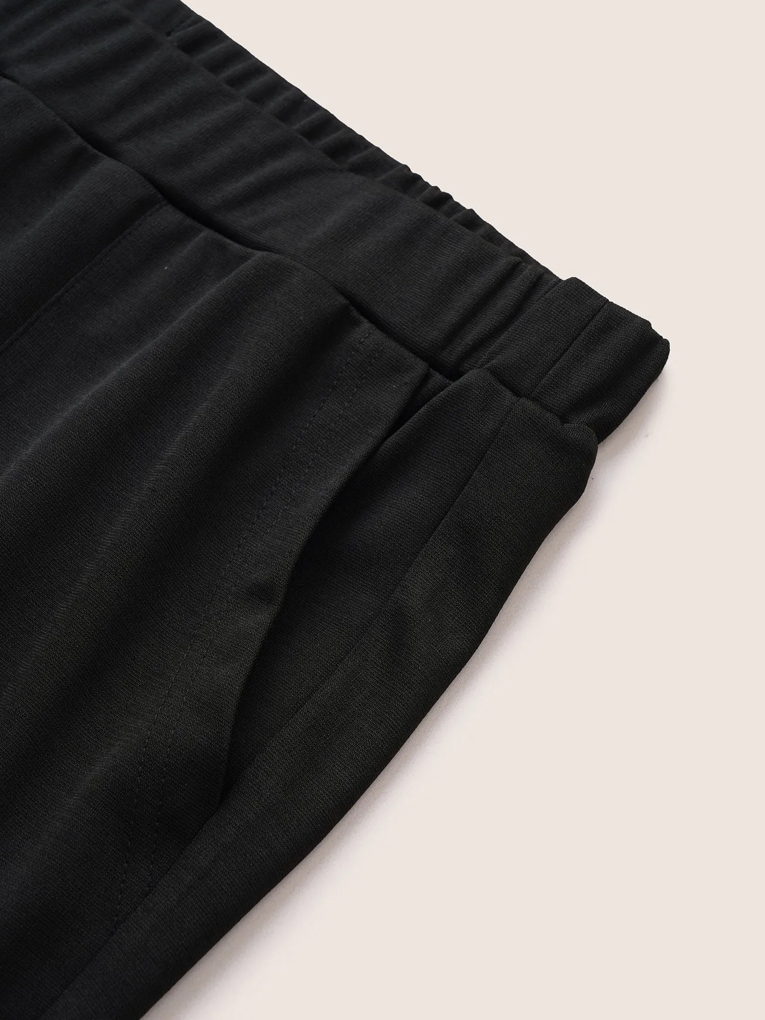 Solid Elastic Waist Pocket Flare Leg Pants sold by Bloomchic product image thumbnail 5