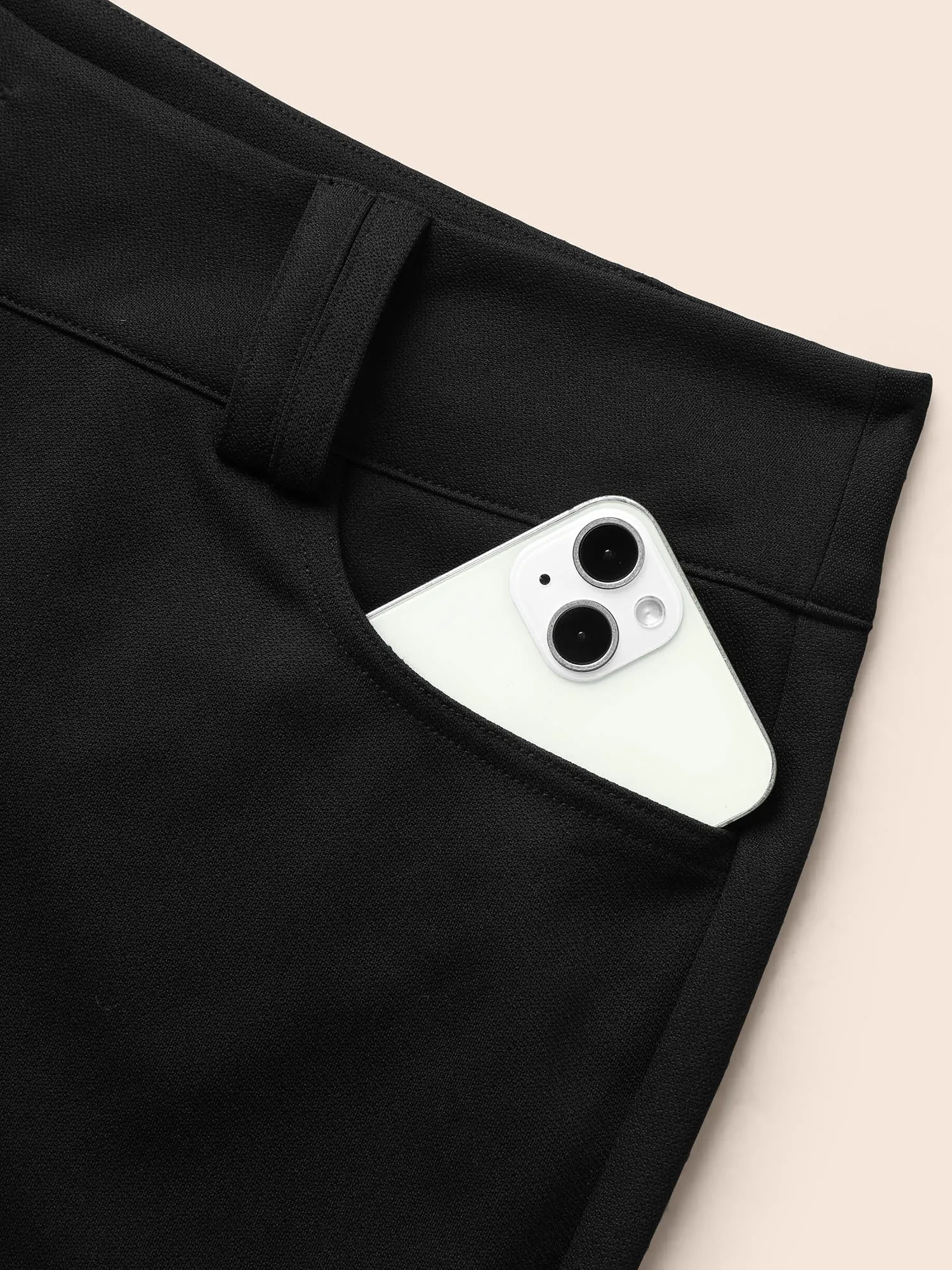 Stretch Woven Double Button Drape Pants sold by Bloomchic product image thumbnail 5