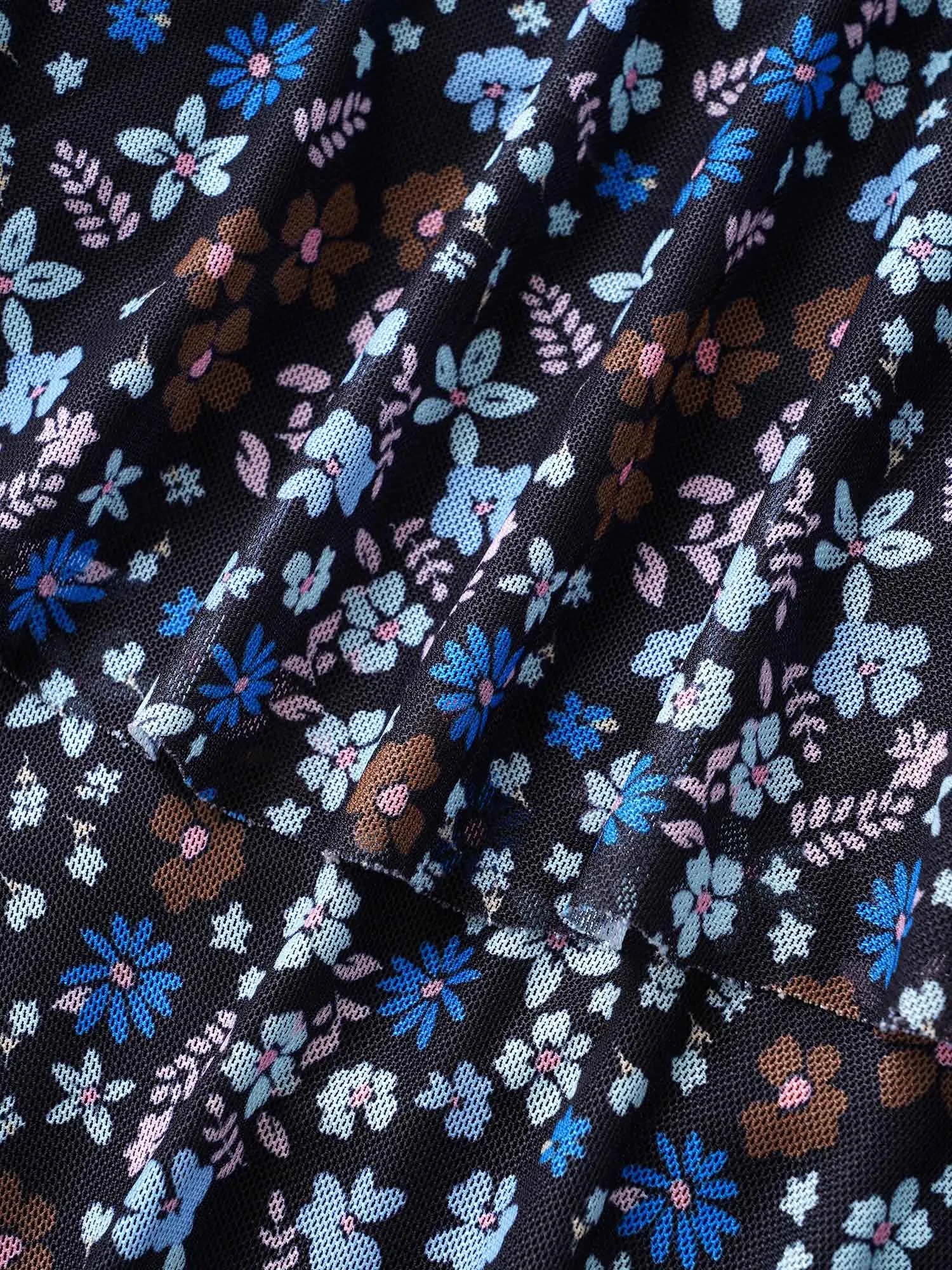 One Shoulder Ditsy Floral Ruffles Swim Dress sold by Bloomchic product image thumbnail 5