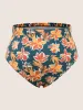 V Neck Floral Patchwork Knot Swim Dress sold by Bloomchic