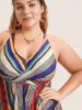 Color Stripes Twist Hanky Hem Swim Dress sold by Bloomchic
