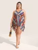 Color Stripes Twist Hanky Hem Swim Dress sold by Bloomchic