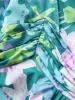 Floral Print Pleated Ruffle Sleeve Dress sold by Bloomchic