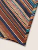 Colored Striped Cross Straps Asymmetrical Hem Kimono sold by Bloomchic