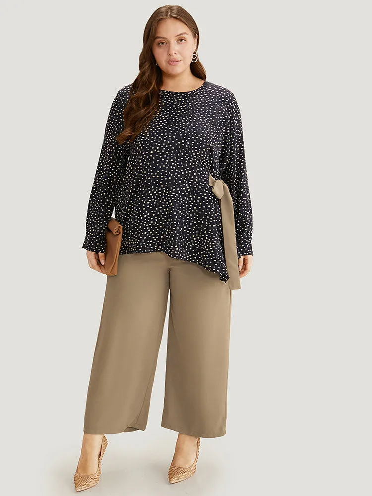 Polka Dot Ties Contrast Two-Piece Woven Top sold by Bloomchic product image thumbnail 2