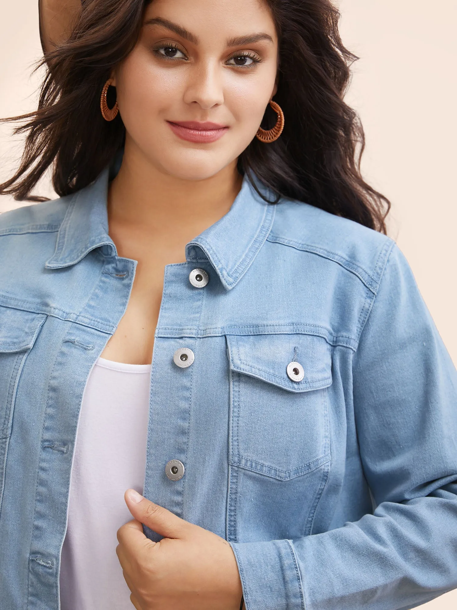 Stretch Denim Hourglass-Fit Jacket sold by Bloomchic product image thumbnail 5