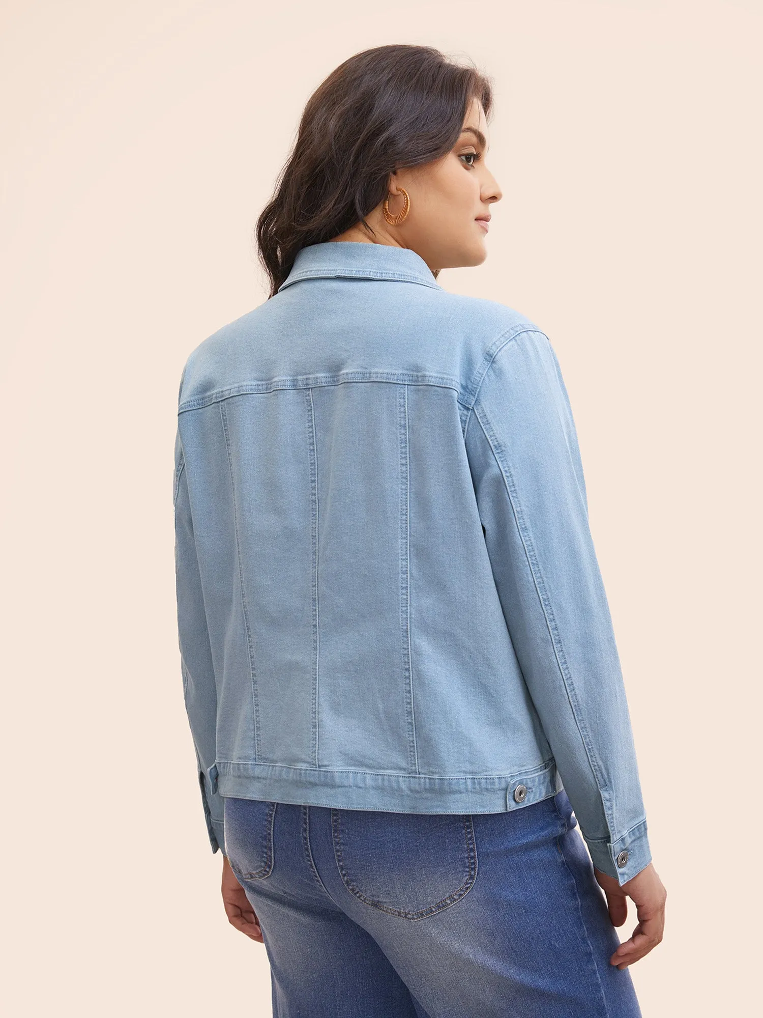 Stretch Denim Hourglass-Fit Jacket sold by Bloomchic product image thumbnail 4