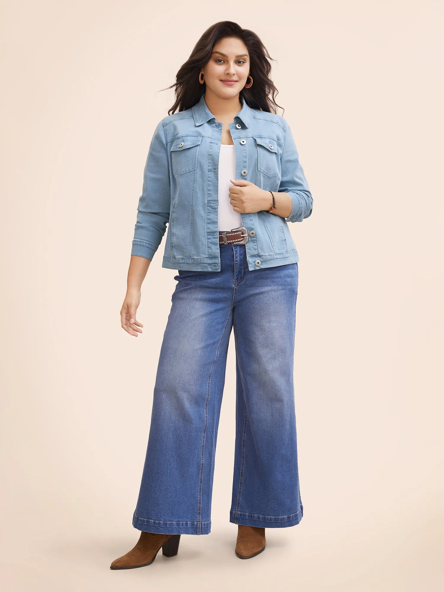 Stretch Denim Hourglass-Fit Jacket sold by Bloomchic product image thumbnail 2