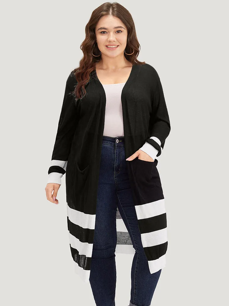 Supersoft Essentials Contrast Patched Pocket Maxi Cardigan sold by Bloomchic product image thumbnail 3