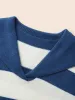 Sailor Collar Colorblock Contrast Pullover sold by Bloomchic