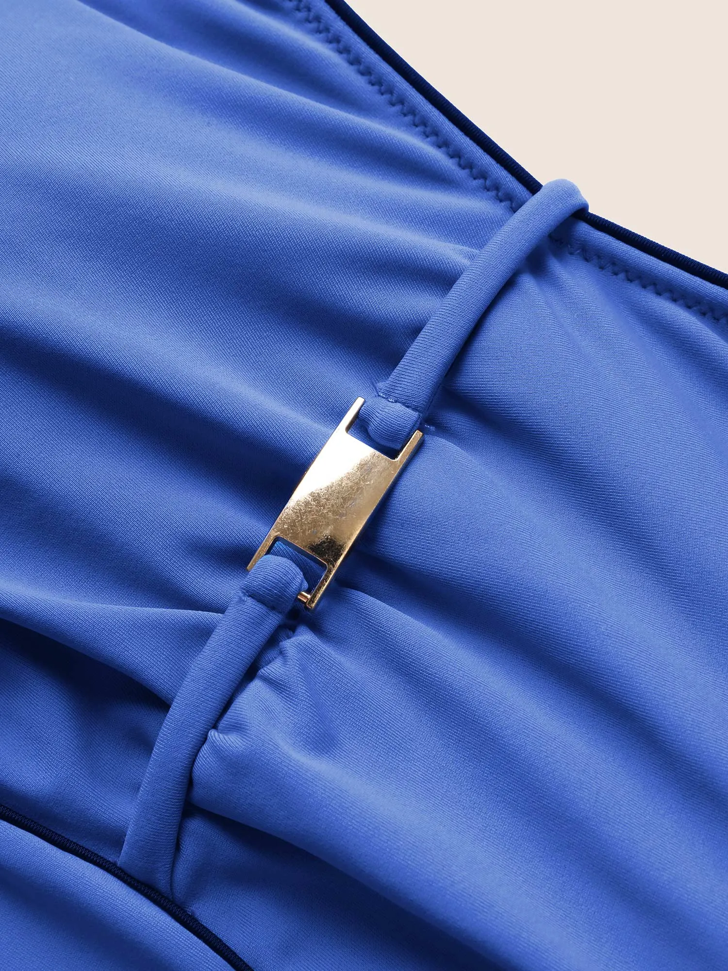 Solid Heart Neckline Gathered Dress sold by Bloomchic product image thumbnail 5