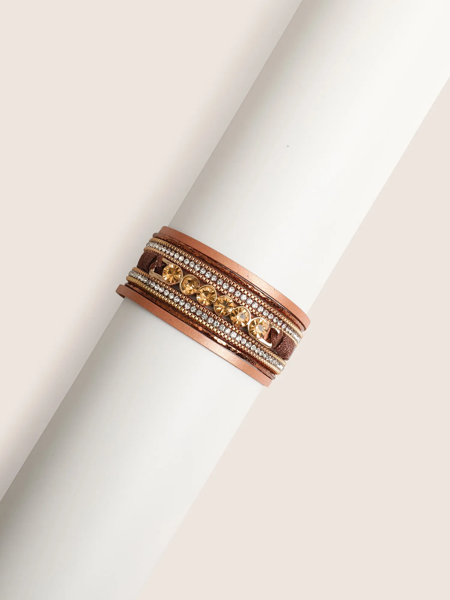 Cubic Zirconia Layered Bracelet sold by Bloomchic product image thumbnail 4