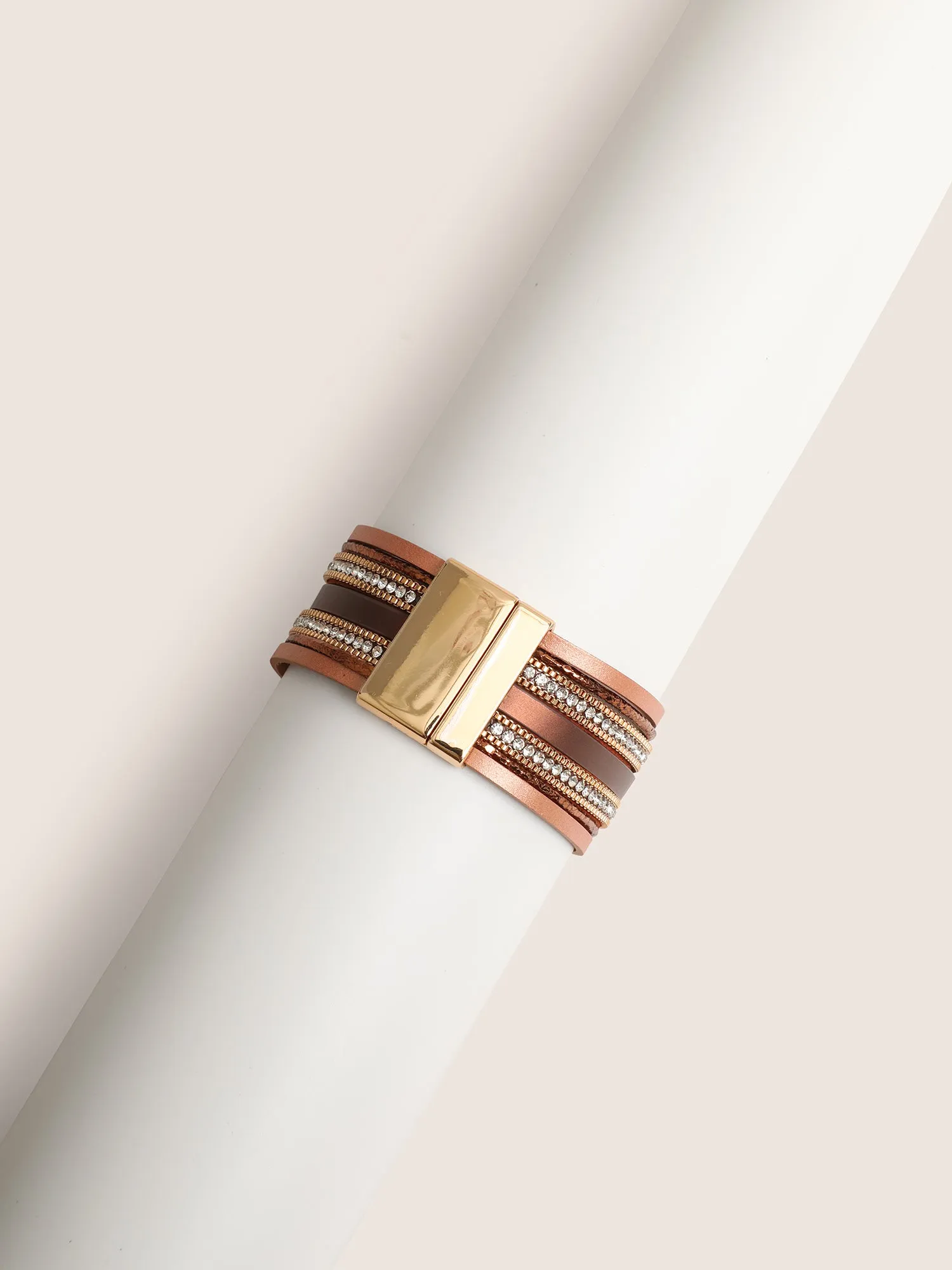 Cubic Zirconia Layered Bracelet sold by Bloomchic product image thumbnail 5