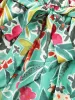 Floral Wrap Patchwork Ruffle Cap Sleeve Dress sold by Bloomchic