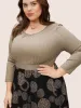 Leopard Geometric Print Pocket Patchwork Dress sold by Bloomchic