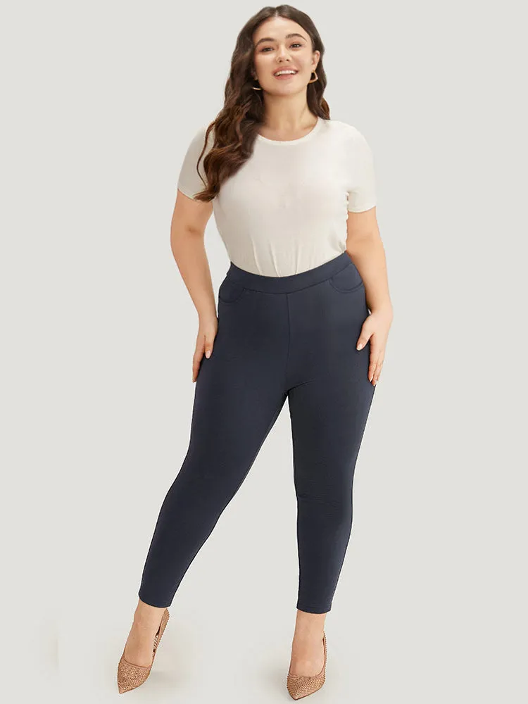 Plain High Rise Skinny Pocket Pants sold by Bloomchic product image thumbnail 4