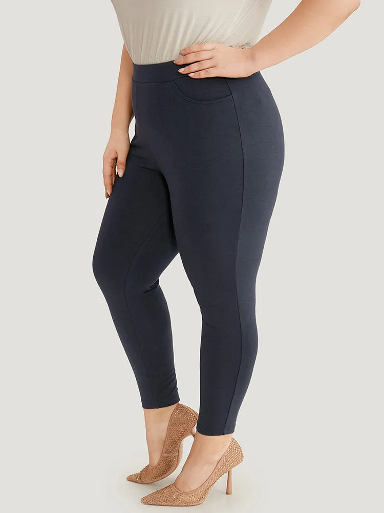 Plain High Rise Skinny Pocket Pants sold by Bloomchic product image thumbnail 3