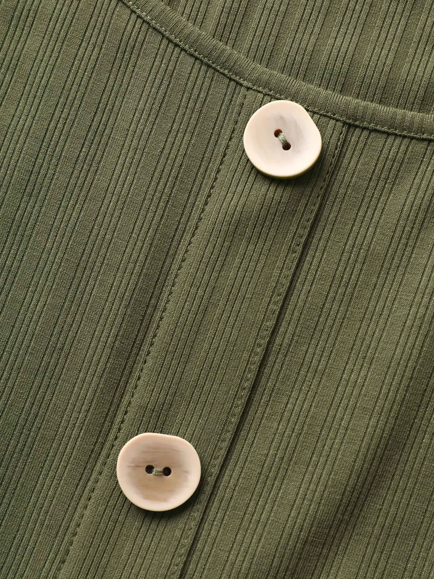 Solid Button Detail Sleeveless Knit Dress sold by Bloomchic product image thumbnail 5